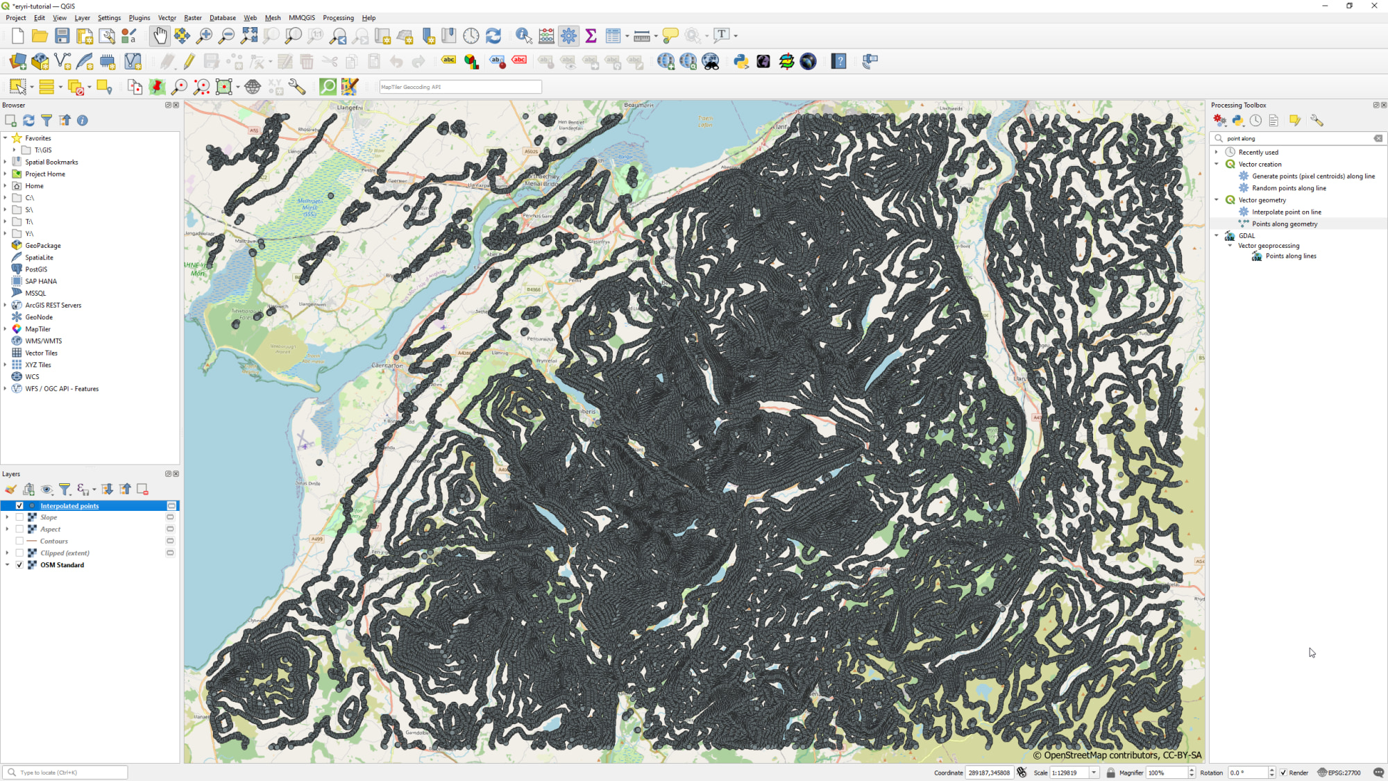 How to create a tasty monochrome hachure map in QGIS