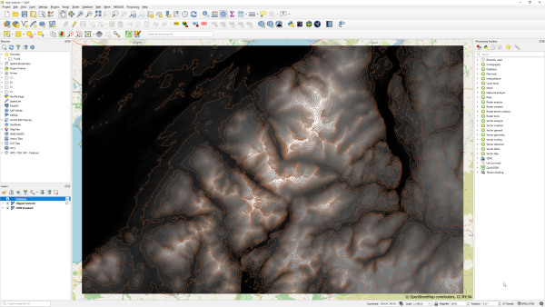 How to create a tasty monochrome hachure map in QGIS